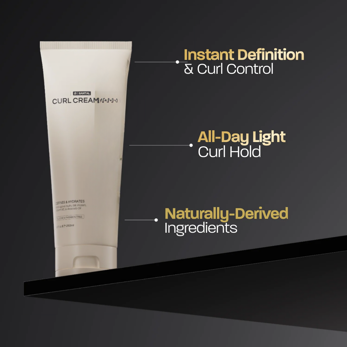 Curl Cream with Castor Oil and Silk Protein RF3V49X8ENR